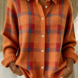 Tereza™ | Měkký pletený károvaný cardigan