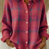 Tereza™ | Měkký pletený károvaný cardigan