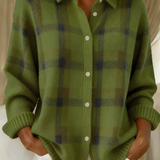 Tereza™ | Měkký pletený károvaný cardigan
