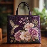 Polstrovaná taška - Kolibrík a Orchidey