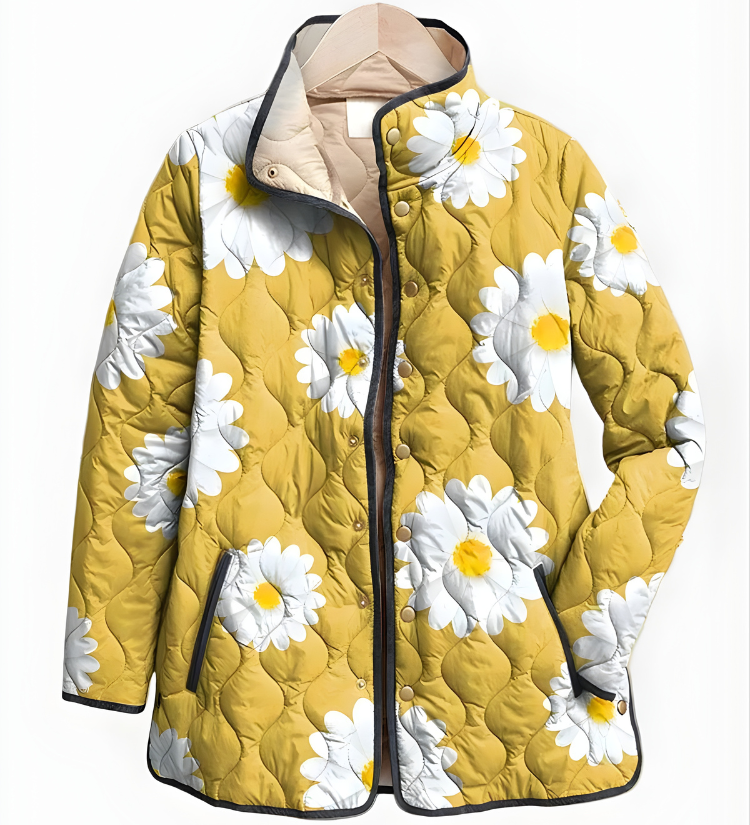 Carter™ | Vintage Okouzlující Květinová Prošívaná Bunda