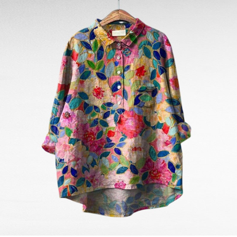 Cecily | Malířská květinová blůza