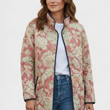 Naya | Vintage květinová casual prošívaná bunda